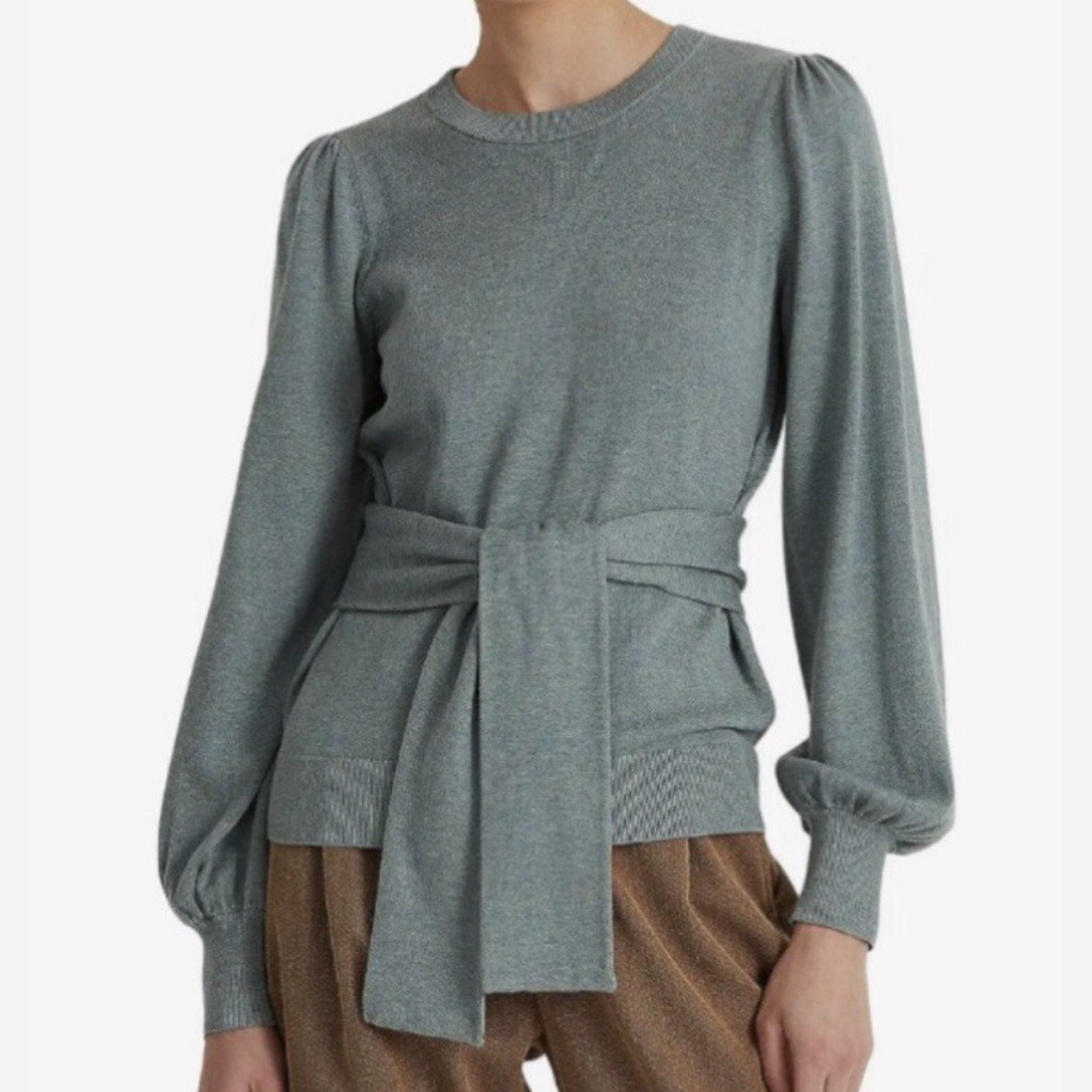 LAUREN Ralph Lauren Black Label Belted Sweater Size S